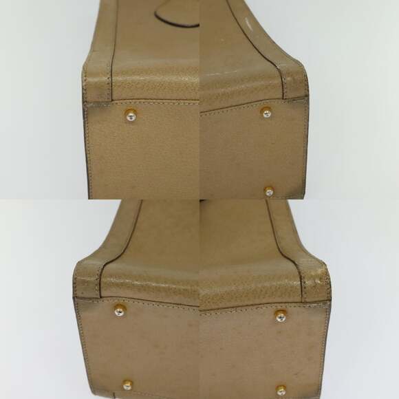 GUCCI Bamboo Hand Bag Leather Beige Gold 002 1186 002 1186 - Picture 10 of 12